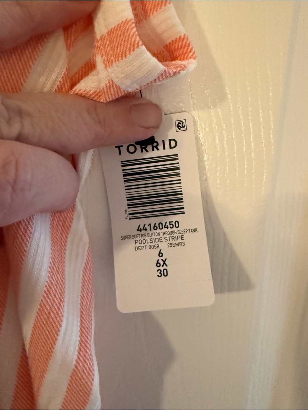 Torrid Super Soft Rib Button-Up Sleep Tank - Picture 4 of 5